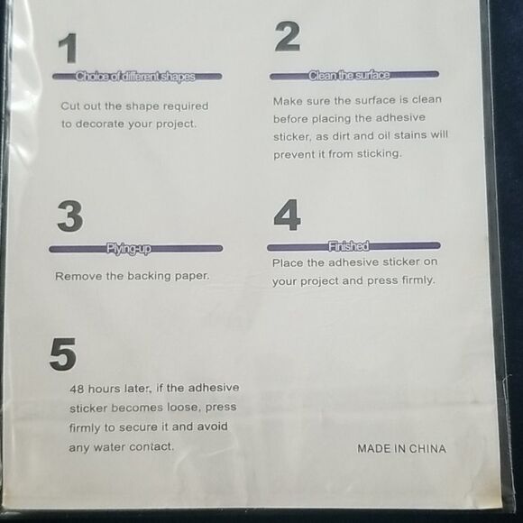 Hands Craft Stone Stickers Butterfly in 3 c - Picture 4 of 4